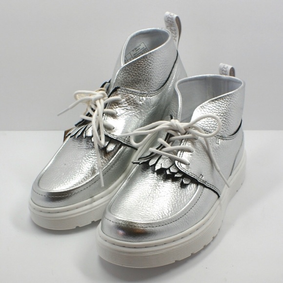 Dr. Martens Shoes - *SOLD* Silver Dr. Martens Jemima Chukka Boots